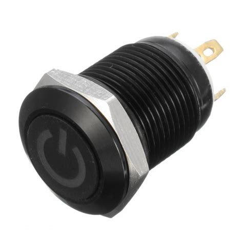 12v 4 Pin 12mm Led Metal Push Button Momentary Power Switch Waterproof