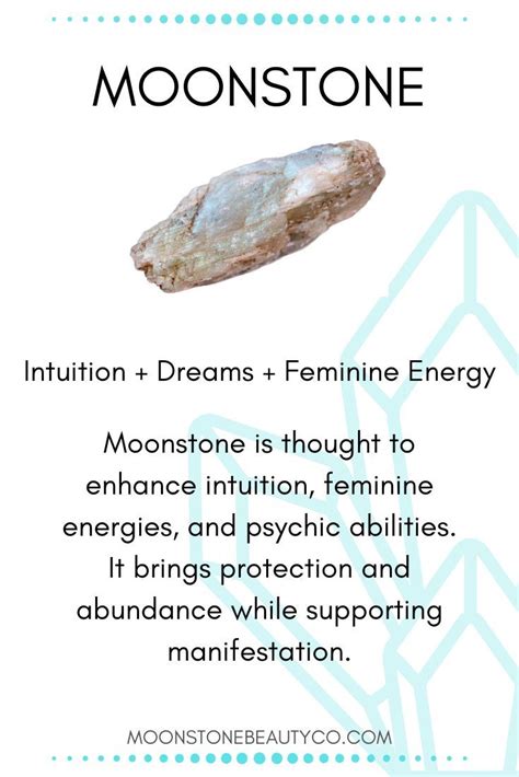 Moonstone Crystal Meaning Intuition Dreams Feminine Energy Crystal