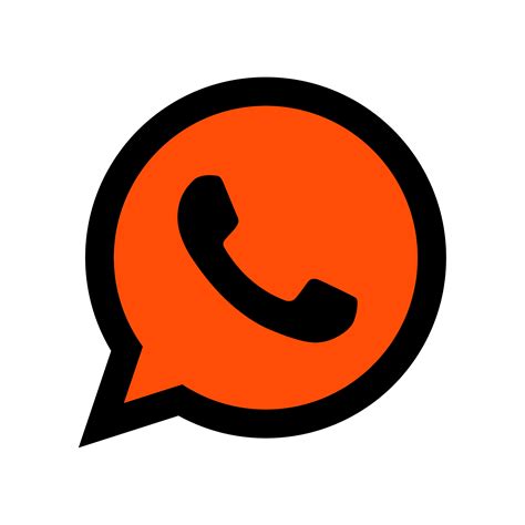Whatsapp Orange Logo Vector Ai Png Svg Eps Free Download