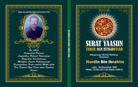 Contoh Desain Cover Buku Yasin Format Cdr Dan Ai Free Download Desain
