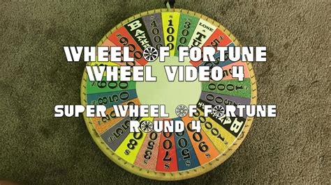 Wof Wheel Video 4 Super Wheel Of Fortune Round 4 Youtube