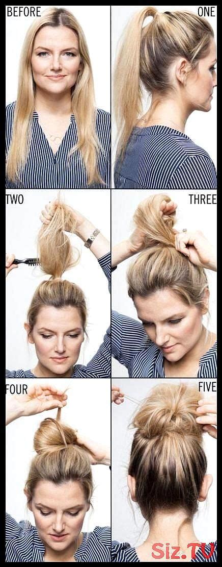 Popular Ideas Messy Bun Hairstyles Step By Step Cute Hairstyle