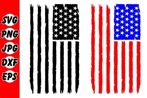 Distressed American Flag Svg Gráfico Por Artbytroy · Creative Fabrica