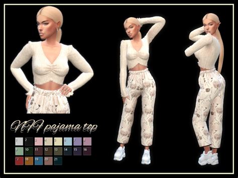 The Sims Resource Nff Pajama Top