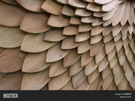 Cedar Shingle Pattern Image Photo Free Trial Bigstock In