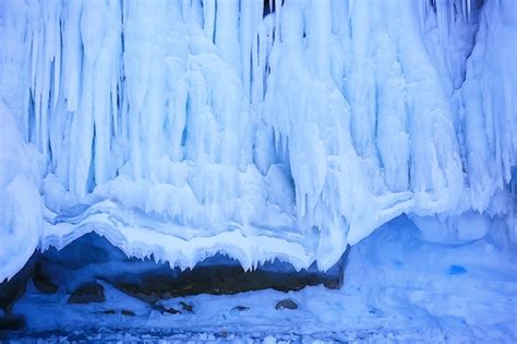 Premium Photo Ice Cave Winter Frozen Nature Background Landscape