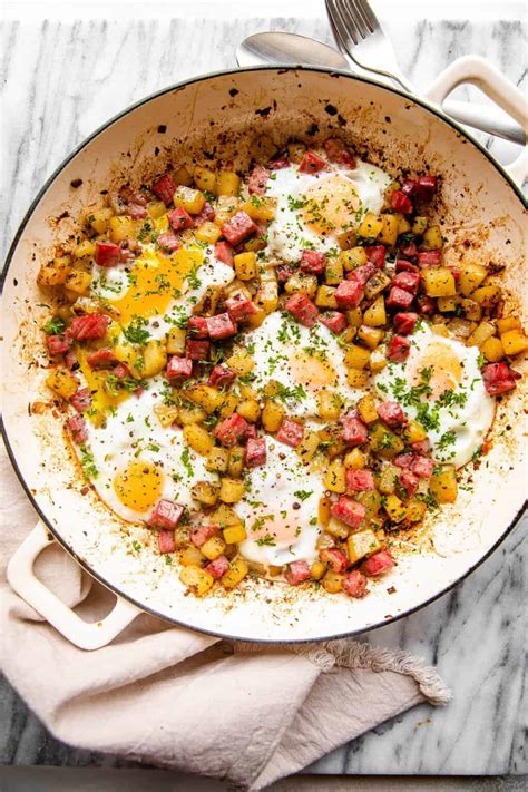 Easy Corned Beef Hash With Baked Eggs Diethood