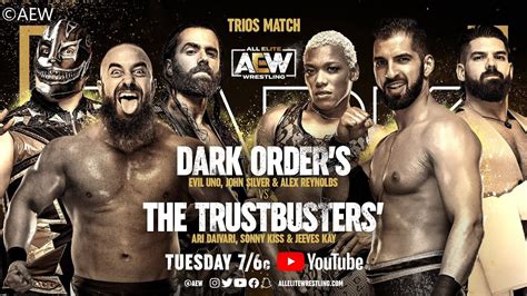 Dark Order Vs The Trustbusters Trios Match Aew Dark 171 Wwe 2k22