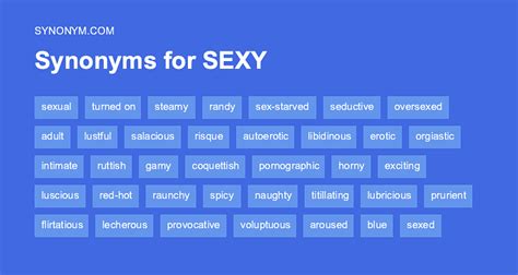 Another Word For Sexy Synonyms And Antonyms