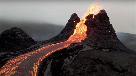 Drone Captures Amazing Up Close Look Of Erupting Volcano