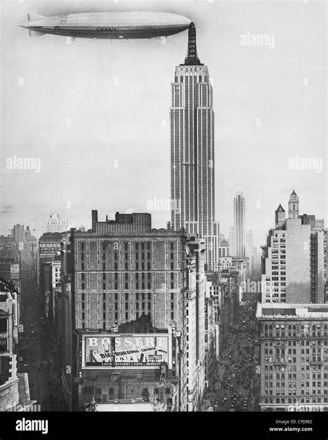 Photo Montage Of The Airship Anchor Station On The Empire State