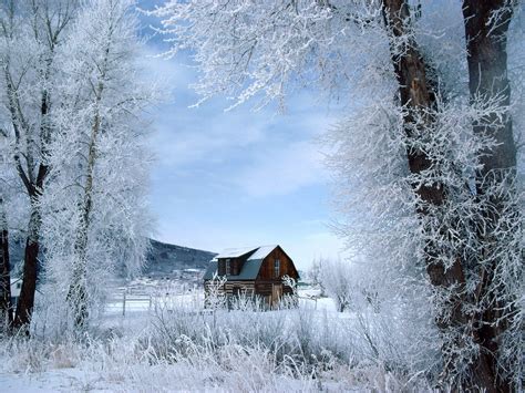 Lonely Winter House Wallpapers Wallpaper Cave