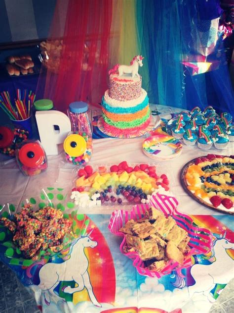 Rainbow Birthday Party Ideas Photo 5 Of 10 Catch My Party
