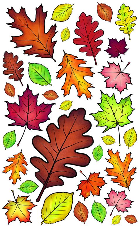 Autumn Leaves Wall Decals Wacky World Studios Do It Yourself Store