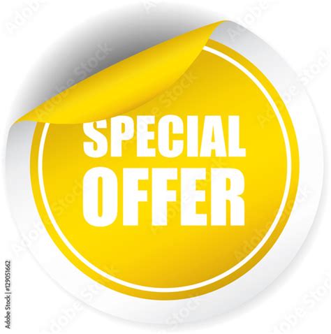 Special Offer Yellow Sticker Button Label And Sign Imagens E Fotos