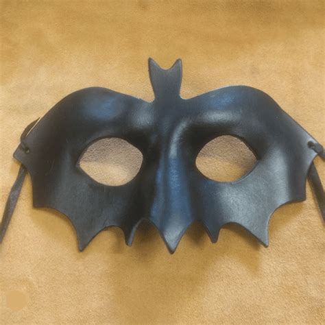 Mask Bat Mask In Black Leather