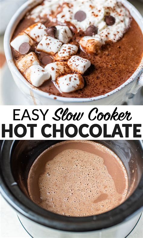 Crockpot Hot Chocolate Easy Creamy Recipe Wellplated Com Therecipecritic