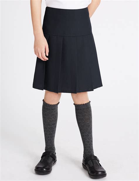 2 pack permanent pleat skirt m and s uniforms
