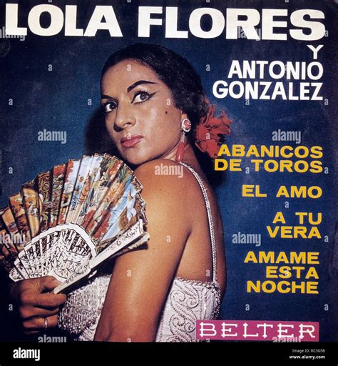 La Cantante Lola Flores Portada De Disco Belter Stock Photo Alamy
