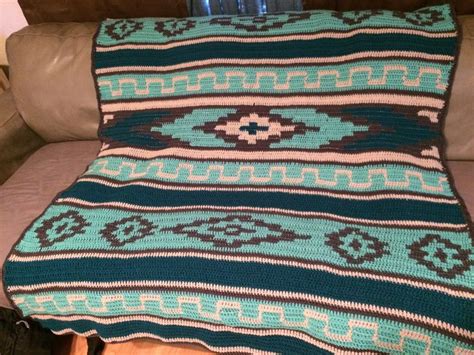 Crochet Aztec Navajo Afghan I Made For Auntie Dianne Easy Crochet