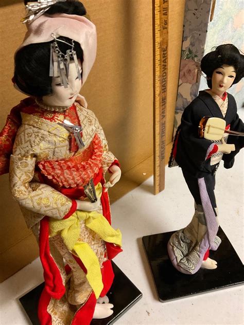 Asian Geisha Dolls Kimekomi Doll