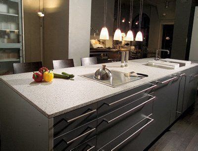 Contemporary kitchen with green island countertop. Light Colored Countertops That Are Tough Enough | White ...