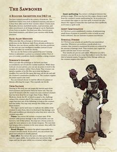Medic Fighter Ranger And Rogue Archetype Ideas Dungeons And Dragons Classes Rogue