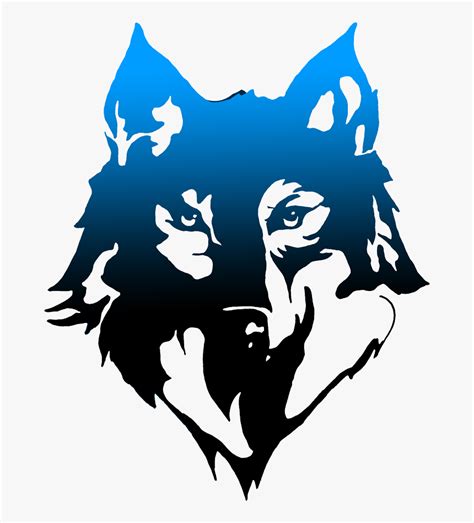 Blue Wolf Png Wolf Logo Transparent Background Png Download Kindpng