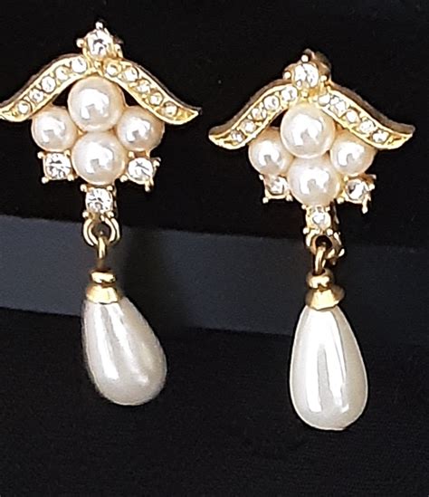 Gold Pearl Earrings Garments By Design Alterations