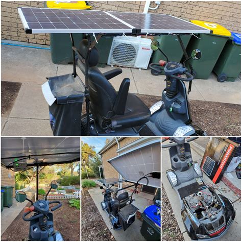 Made A Solar Canopy For My Yo Neighbors Mobility Scooter X The