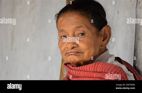 Close Portrait Of A Assamese Woman Stock Video Footage Alamy
