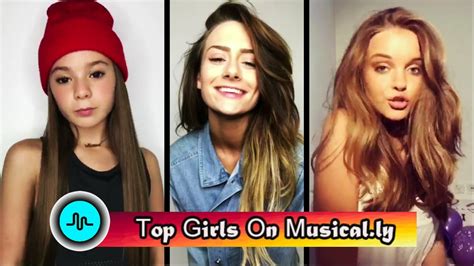 top 50 girls on musical ly march 2017 the best musically compilation youtube