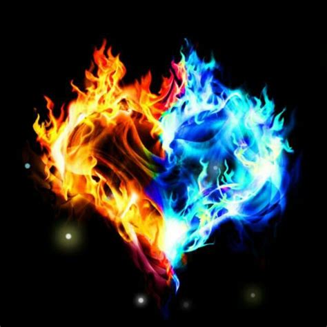 Fire And Ice Wallpaper Heart Wallpaper Love Wallpaper Beautiful Dark