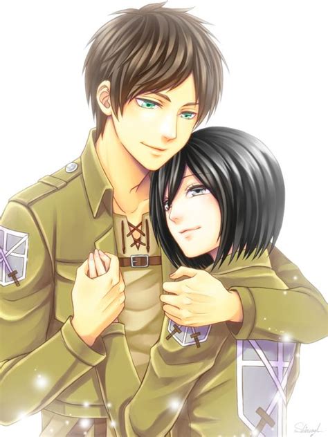 Eren Jaeger X Mikasa Ackerman Hes Such A Jerk To Her In The Anime