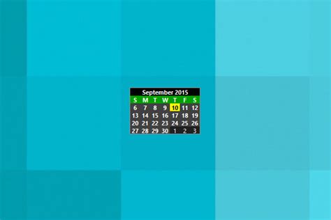 Simple Calendar Windows 10 Gadget Win10gadgets