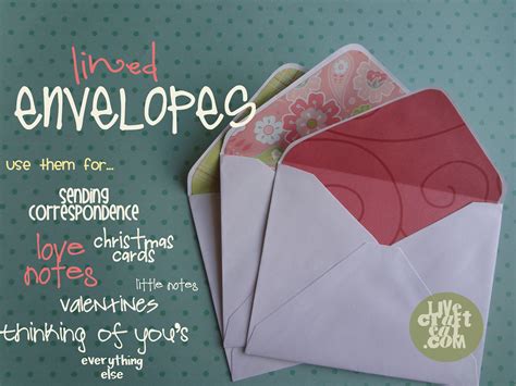 How To Make Lined Envelopes Live Craft Eat Envelope Paper Crafts