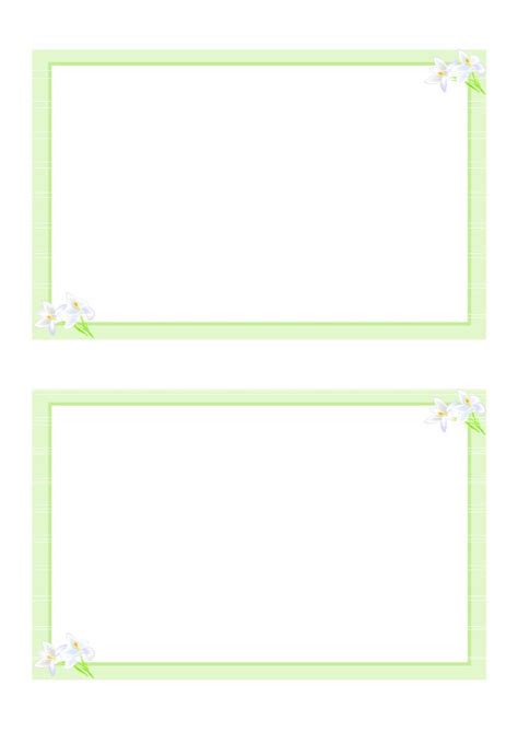 Free Printable Blank Greeting Card Templates 2 Professional Templates