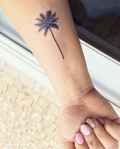Palm Tree Tattoo Small Wrist