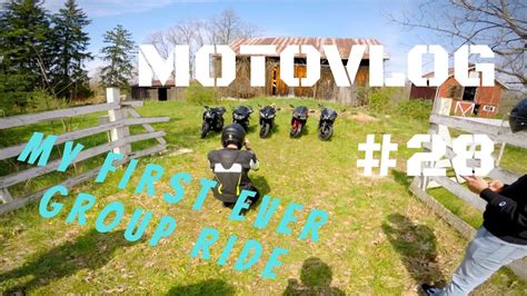 my first group ride motovlog 28 youtube