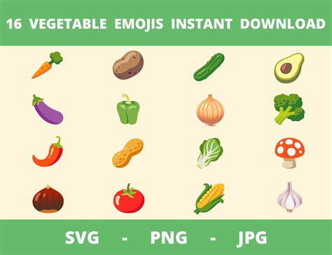 Vegetables Emoji Svg Png  Instant Download Potato Emoji Eggplant