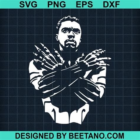 Black Panther King Wakanda Svg Chadwick Boseman Svg Cut File For