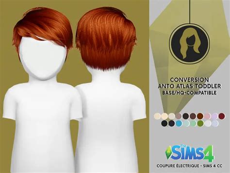 Coupure Electrique Kids And Toddlers Male Hairs Retextured Sims 4
