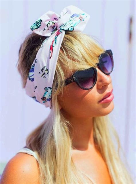 40 Cute Bandana Hairstyles For Cool Girls Wire Headband