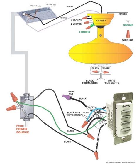 Ceiling Fan Wiring Diagram With Remote Control Wiring Diagram And