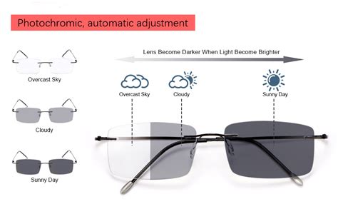 photochromic progressive multifocus transition reading glasses blue light blocking multifocal