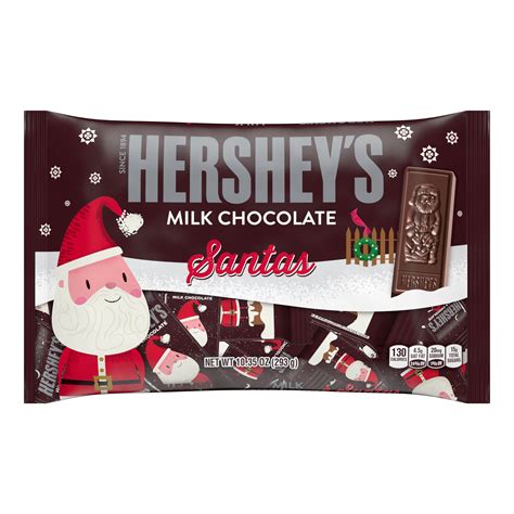 Hersheys Holiday Santas Milk Chocolate Candy Bars 1035 Oz Walmart