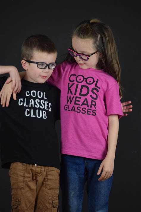 Cool Kids Wear Glasses Eye Power Kids Wear