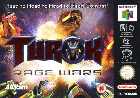 Turok Rage Wars 1999 Nintendo 64 Box Cover Art MobyGames