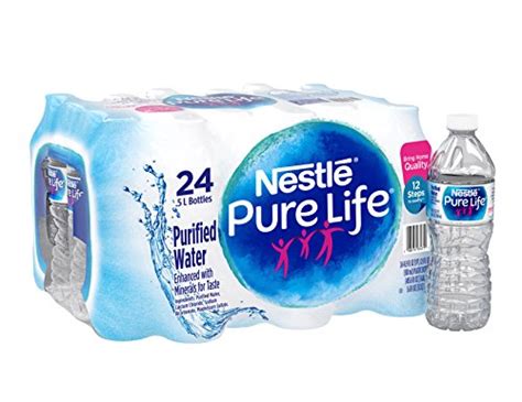 Nestle Pure Life Purified Water 169 Fl Oz Plastic Bottles 24 Count