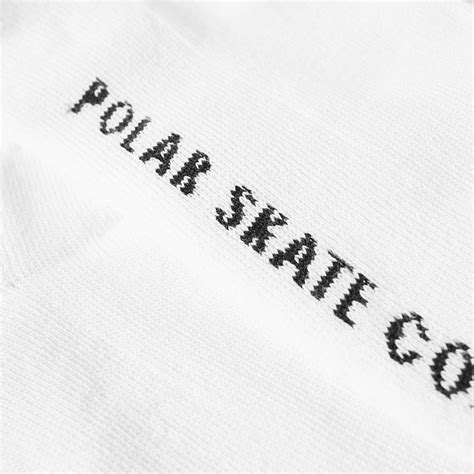 Polar Skate Co Stripe Sock White Purple Blue End